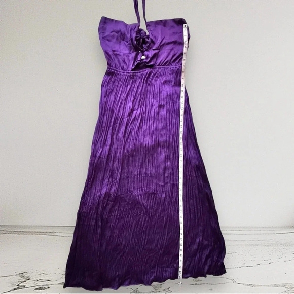 NEW SESSUN Trancoso Cutout Detail Halter Strap Midi Dress Picasso Lily Size S - Picture 7 of 16